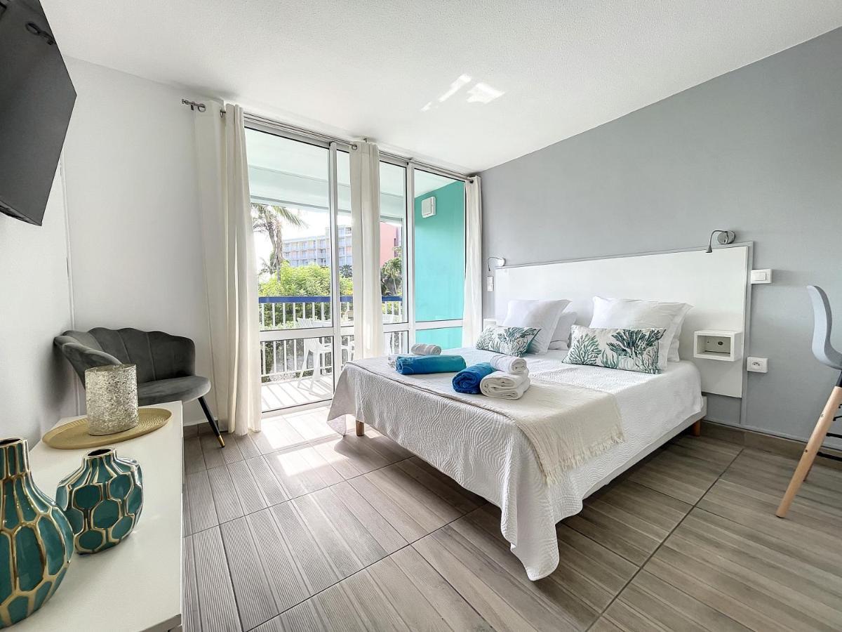 Blue Paradise Studio Avec Acces Privatif Plage Le Gosier  Eksteriør billede